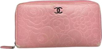 Chanel Pre-owned Wallets, female, Pink, Size: ONE SIZE Pre-owned Leather Wallet