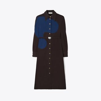 Tory Burch Womens Colorblock Jersey Knit Polo Dress, size 18