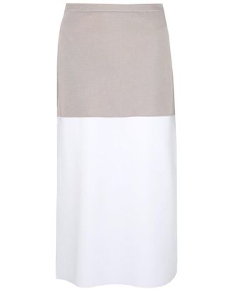 Ferragamo Layered Panel Midi Skirt