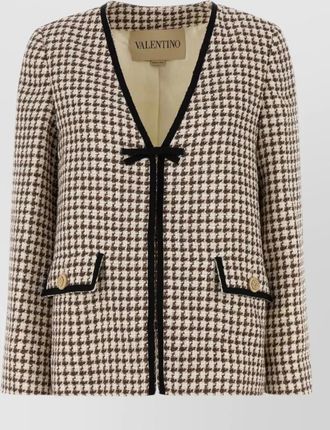 Valentino Garavani embroidered tweed blazer
