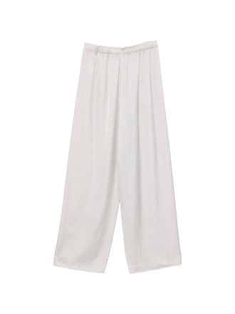 Emporio Armani Vertical-Striped Trousers - Beige