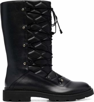 Bally Enkellaarsjes - Dames - Veterlaarzen - Zwart - 36 EU - Leer - Schoenen