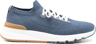 Brunello Cucinelli Gebreide sneakers - Blauw