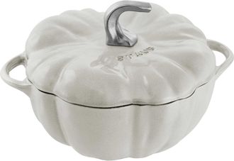 Staub Cast Iron 3.5-qt Pumpkin Cocotte with Stainless Steel Knob
