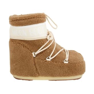 Moon Boot Moon Boot, Snow Boots, female, Brown, Size: 9 US Icon Low Fleece Boots
