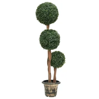 vidaXL Vidaxl - Planta De Boj Artificial Forma De Bola Con Maceta Verde 119 Cm