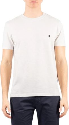 Dondup Questa T-shirt - Heren - T-shirts - Beige - M - Katoen - Tops