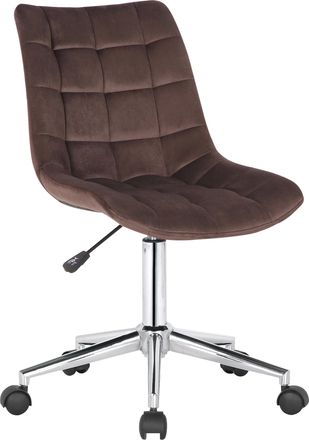 Clp Clp - Silla De Oficina Medford En Terciopelo Marr&oacute;n