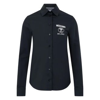 Moschino Elegant Shirt with Print - female - Moschino - Shirts - Black - 2XS - Blouses & Shirts