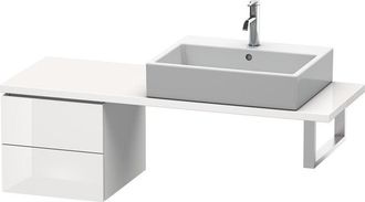 Duravit Consola Baja L-cube 420x477x400mm Blanco Brillo Falta