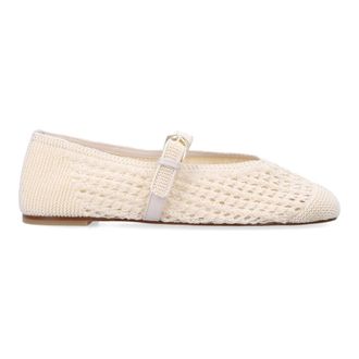 Stuart Weitzman Ballerinas, female, White, Size: 11 US Leora Mary Jane Ballerina