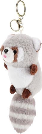 UPKOCH Stuffed Animal Raccoon Keychain 7 Inch Plush Pendant Soft Mini Bag Charm for Handbag and Party Decoration
