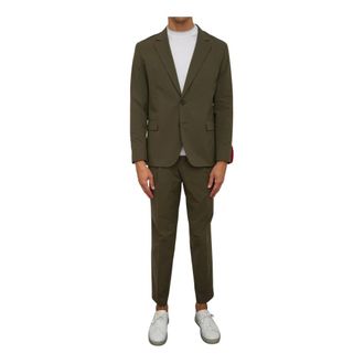 HUGO BOSS Kostuums, Heren, Groen, XL, Single-breasted Suit
