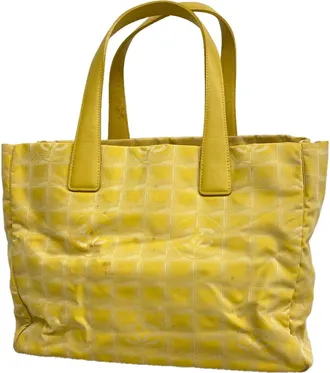 Chanel Yellow Nylon Tote Bag (Pre-Owned)