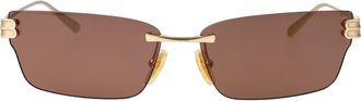 Balenciaga Rimless Sunglasses Bb0487 S 004