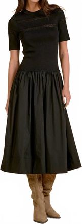 Elan Embrace Midi Dress In Black