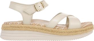 Vionic Mar Ankle Straps Heeled Sandal Cream White I8675L3100 Womens