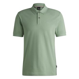 HUGO BOSS Heren, Tops, Groen, Maat: 3XL Katoen