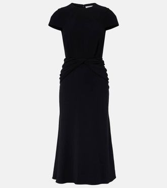 Alexander McQueen Crepe midi dress