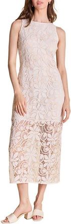 endless rose Lace Sleeveless Maxi Dress in White at Nordstrom, Size X-Small
