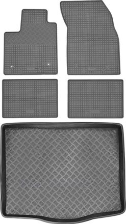 OEM Juego De Alfombrillas De Goma Para Coche Y Alfombrilla Para Maletero Para Ford Focus Iv Hatchback De 2019