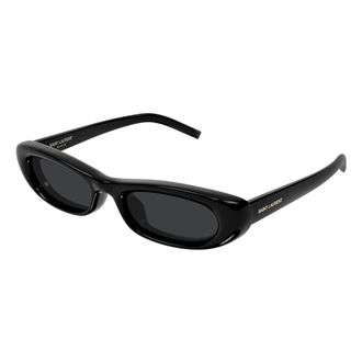 Saint Laurent SL 557 Shade Plump Zonnebril - Dames - Accessoires - Zwart - Maat: 53 MM Nylon