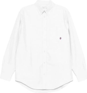 Dr&ocirc;le de Monsieur La Chemise Oxford overhemd - Wit