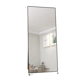 OEM Espejo De Cuerpo Entero, Instalaci&oacute;n Vers&aacute;til, Reflejo De Alta Definici&oacute;n, Negro