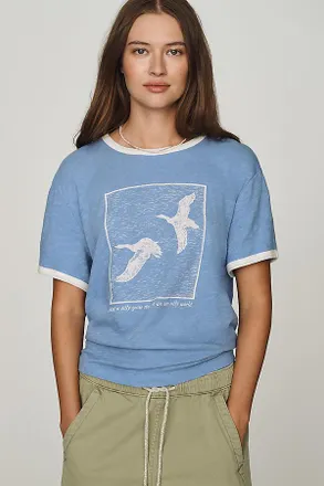 Pilcro Cotton Heritage Ringer Tee