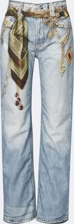 Acne Studios Jeans anchos estampados Trompe Loeil