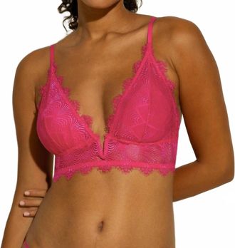 Cosabella Allure V Wire Bralette In Flori Pink