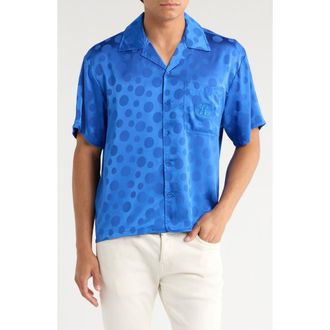 Honor The Gift Tonal Dot Camp Shirt in Blue at Nordstrom Rack, Size Xx-Large