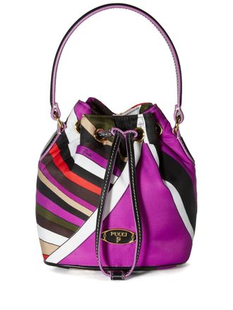 Pucci Yummy bucket bag - women - Nylon - One Size - Purple