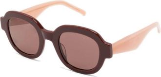 Kaleos Sunglasses, female, Brown, Size: 49 MM Solidor 002 Sunglasses
