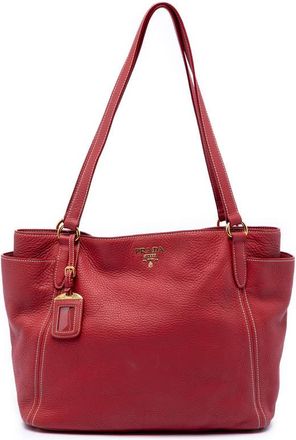 Prada Pre-owned Prada VItello Daino Double Pocket Tote Ladies G8PWWA8Z5ORW9I55