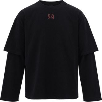 44 Label Group Double Black Long-Sleeve T-Shirt