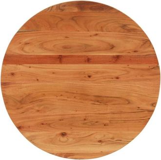vidaXL Tablero de mesa redondo madera maciza de acacia Ø80x2,5 cm Vidaxl