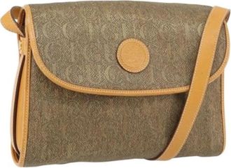 Gucci Pre-owned Vintage Cross Body Bag - Dames - Vintage Schoudertas - Beige - ONE Size - Leer - Vintage