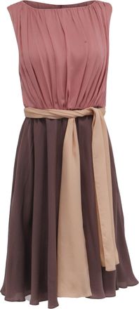 Escada Midi Dress in Multicolor Silk
