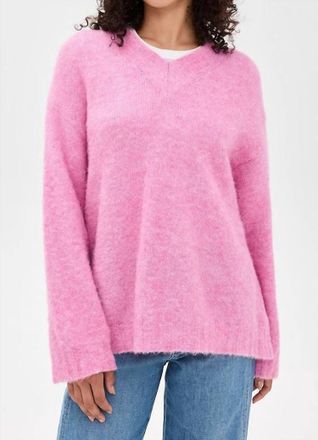 American Vintage East Sweater In Rose Bubble