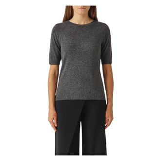 Maison Margiela Truien & Vesten, Dames, Grijs, L, Knit Donna MM