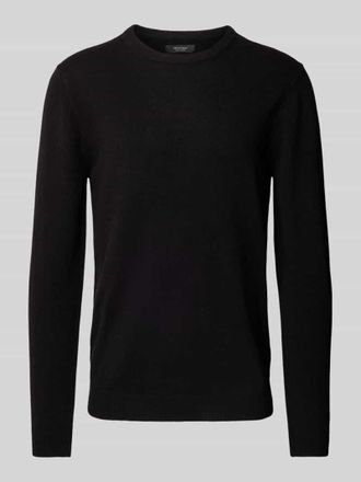 Matinique Kaschmirpullover mit Rundhalsausschnitt Modell mordy in Black, Gr&ouml;&szlig;e S