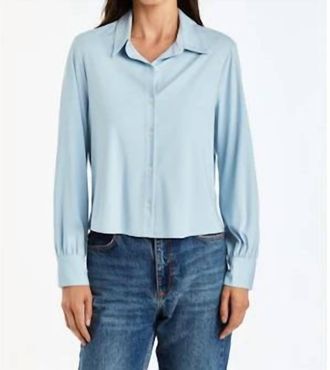 Drew Marci Long-Sleeve Blouse In Light Blue