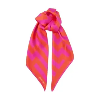Jimmy Choo London Reta Logo Pattern Foulard Scarf