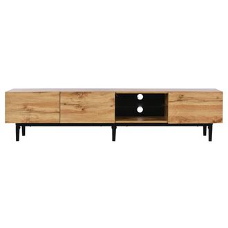 Urban Meuble Mueble de tv moderno con efecto de vetas de madera y luces led