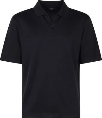 Herno Polo Derby - Heren - Polos - Blauw - 2XL - Tops