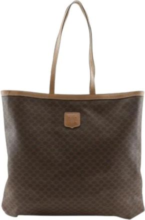 Celine Pre-owned Tote Bags, female, Brown, Size: ONE SIZE Pre-owned Macadam PVC Tote Bag