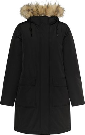 Dreimaster Dreimaster Winterparka met imitatiebont Dames zwart