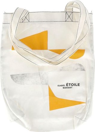 Isabel Marant Isabel Marant Pre-owned Womens Étoile Printed Tote in White Canvas - One Size