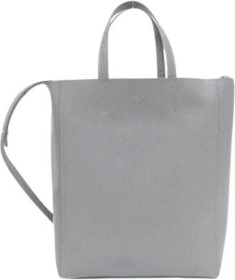 Celine Pre-owned Vertical Cabas Small Calf Tote Bag - Dames - Vintage Shopper - Grijs - ONE Size - Leer - Vintage